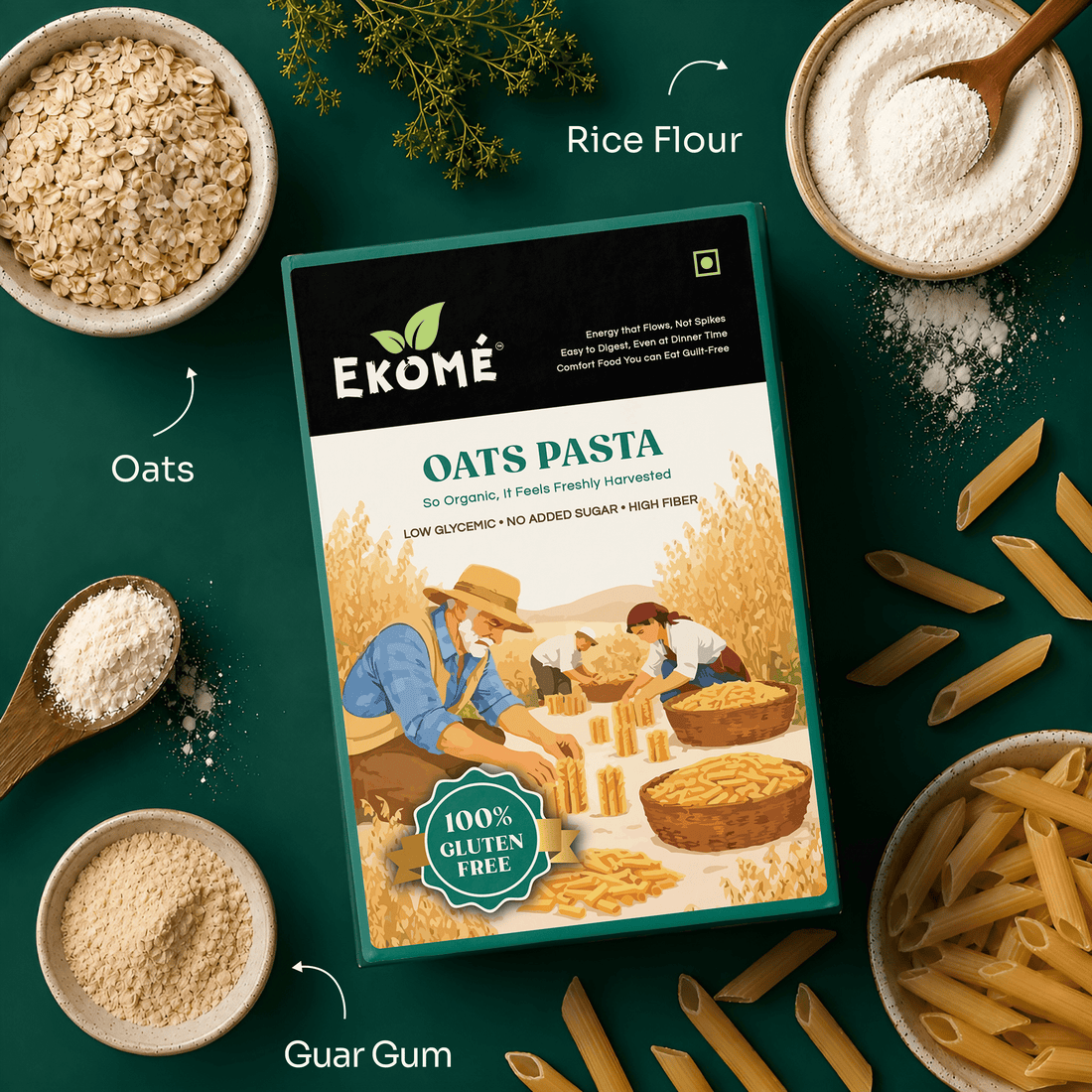 Ekomé Oats Pasta pack