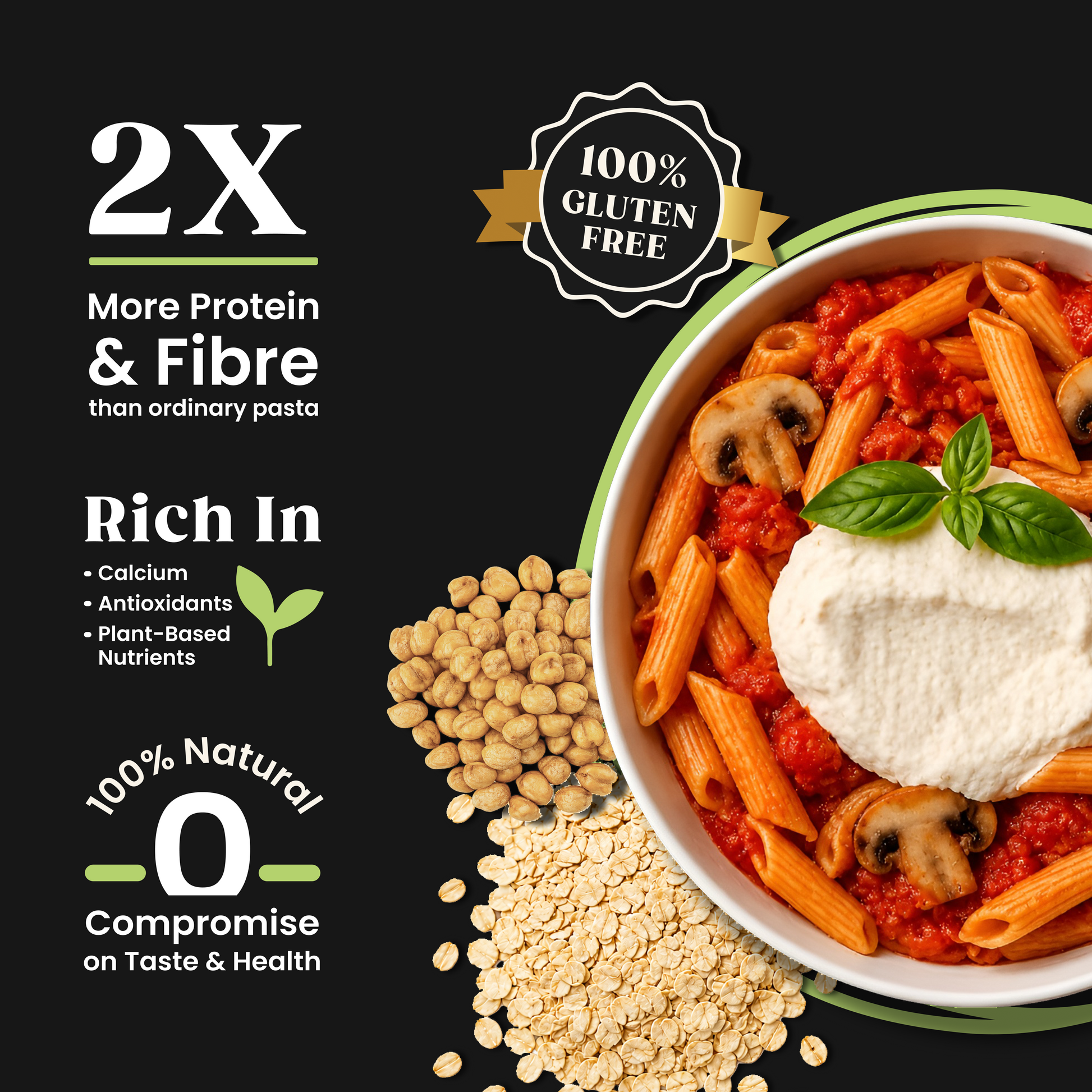 Ekomé Balanced Everyday Combo pack - Chickpea and Oats gluten-free pasta