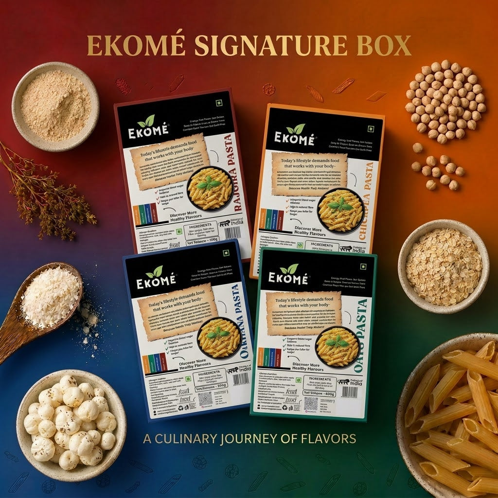Ekomé Signature Box - all four gluten-free ancient grain pastas gift set