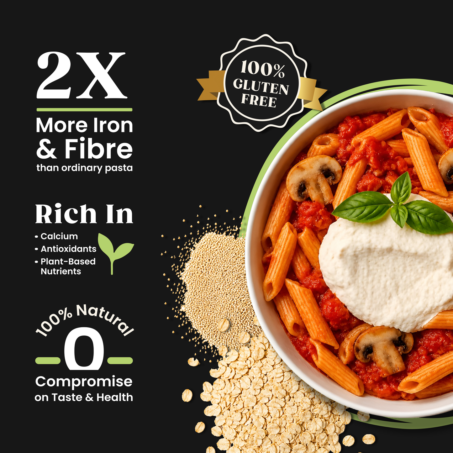 Ekomé Light & Digestive Combo pack - Oats and Rajgira gluten-free pasta